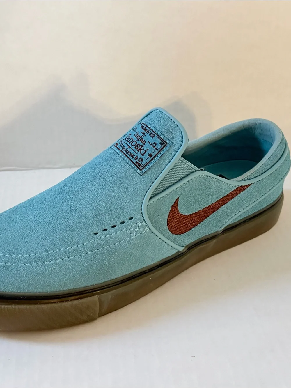 Rare New Nike Zoom Stefan Janoski+ Slip SB Denim Turquoise Men Size 6
